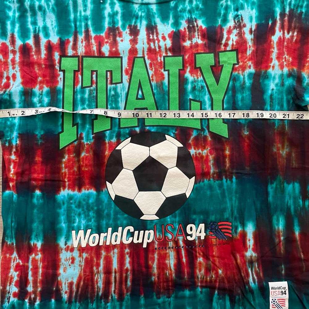 Vintage 1994 Italy World Cup T-shirt Men’s Size X… - image 6