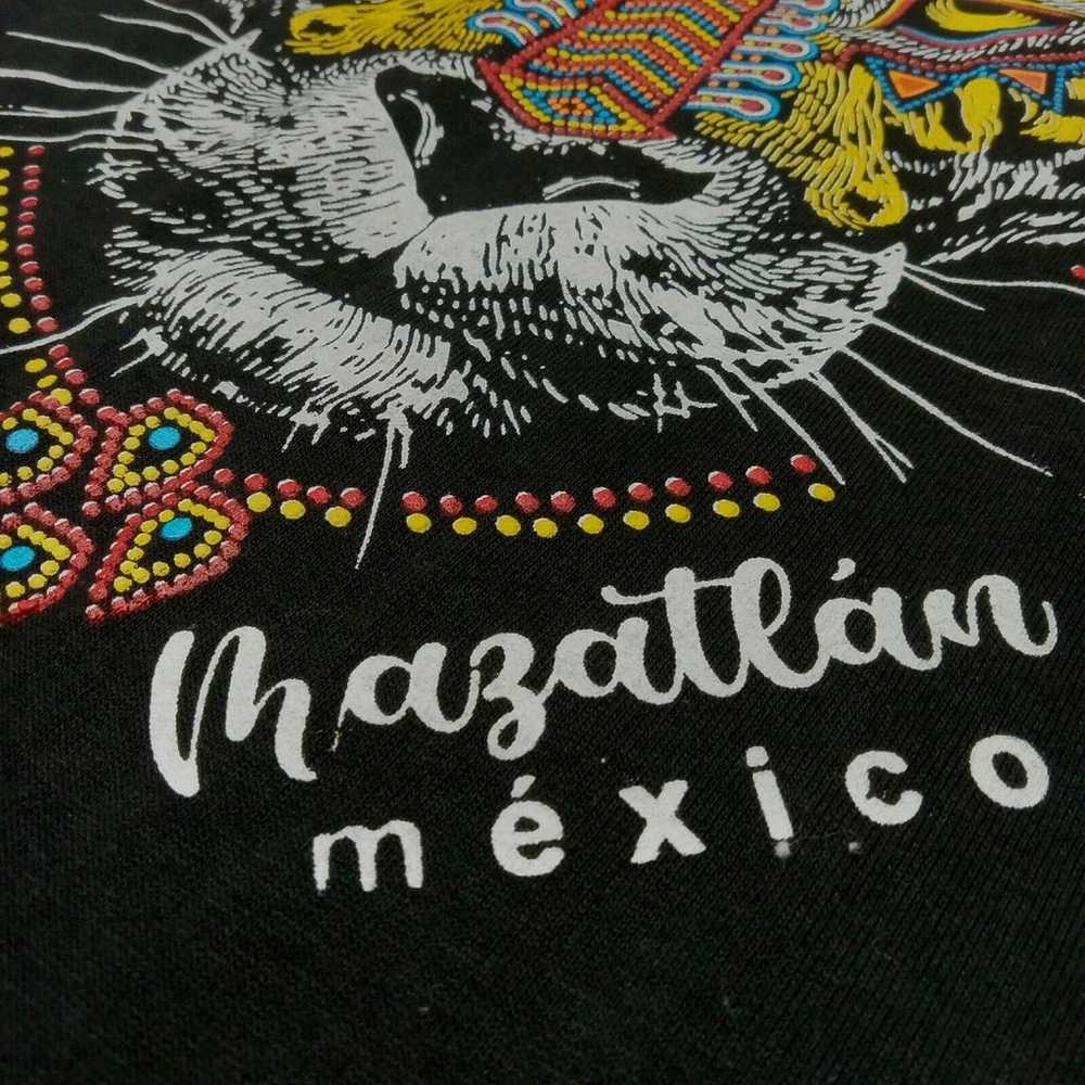 Olimpus T-Shirt M Mazatlan Mexico Black Puff Pain… - image 4