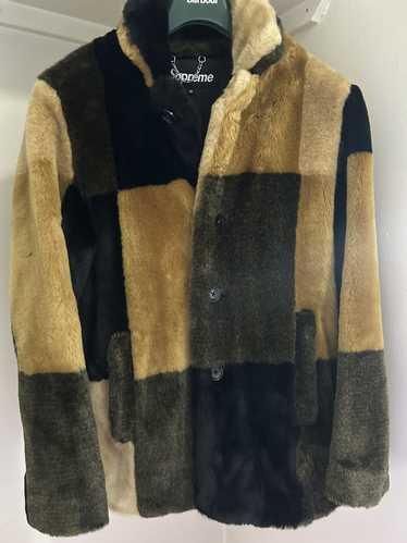 Supreme Supreme Patchwork Fur Fuax Coat