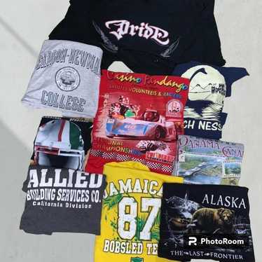 Mitchell & Ness Lot Of 9 Vtg Shirts Destination Ca