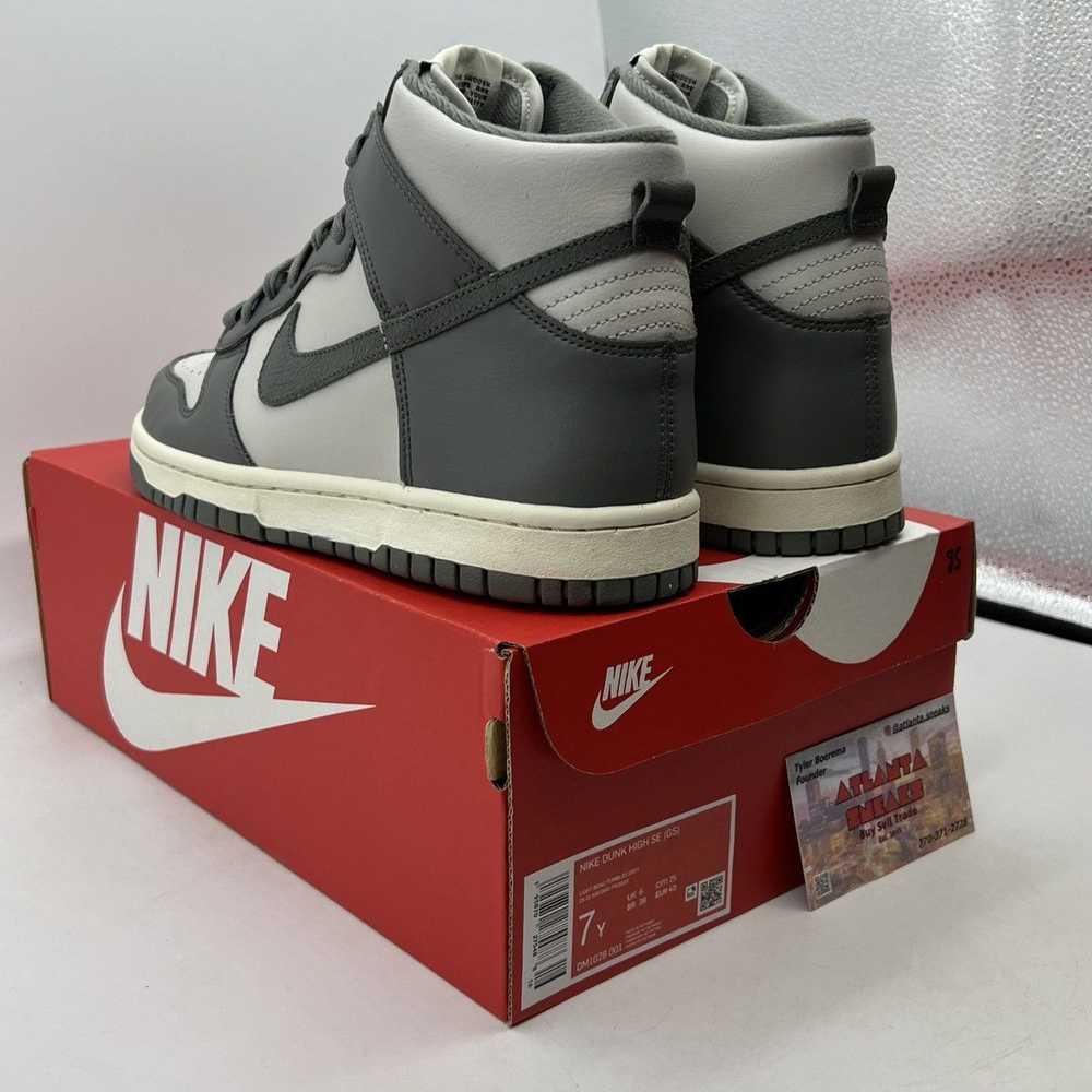 Jordan Brand Nike dunk high light bone tumbled gr… - image 4