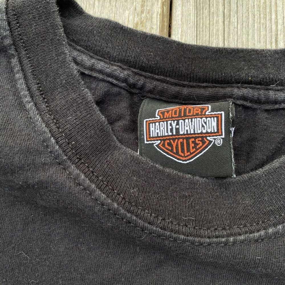 Vintage 2009 HD Harley Davidson Black Shirt Mens … - image 3