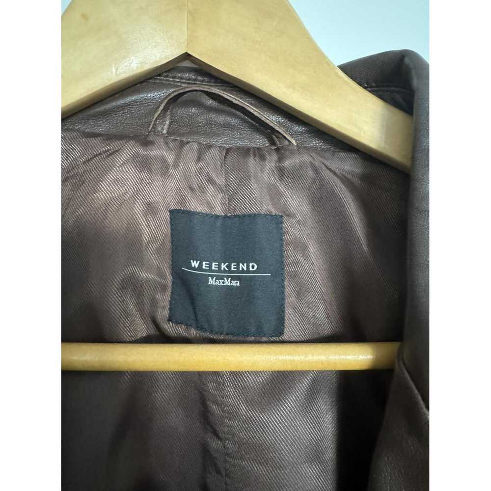 Max Mara Weekend Leather trench coat - image 2