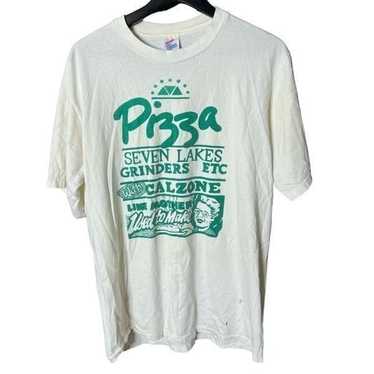 VTG Pizza Shop T Shirt USA Large