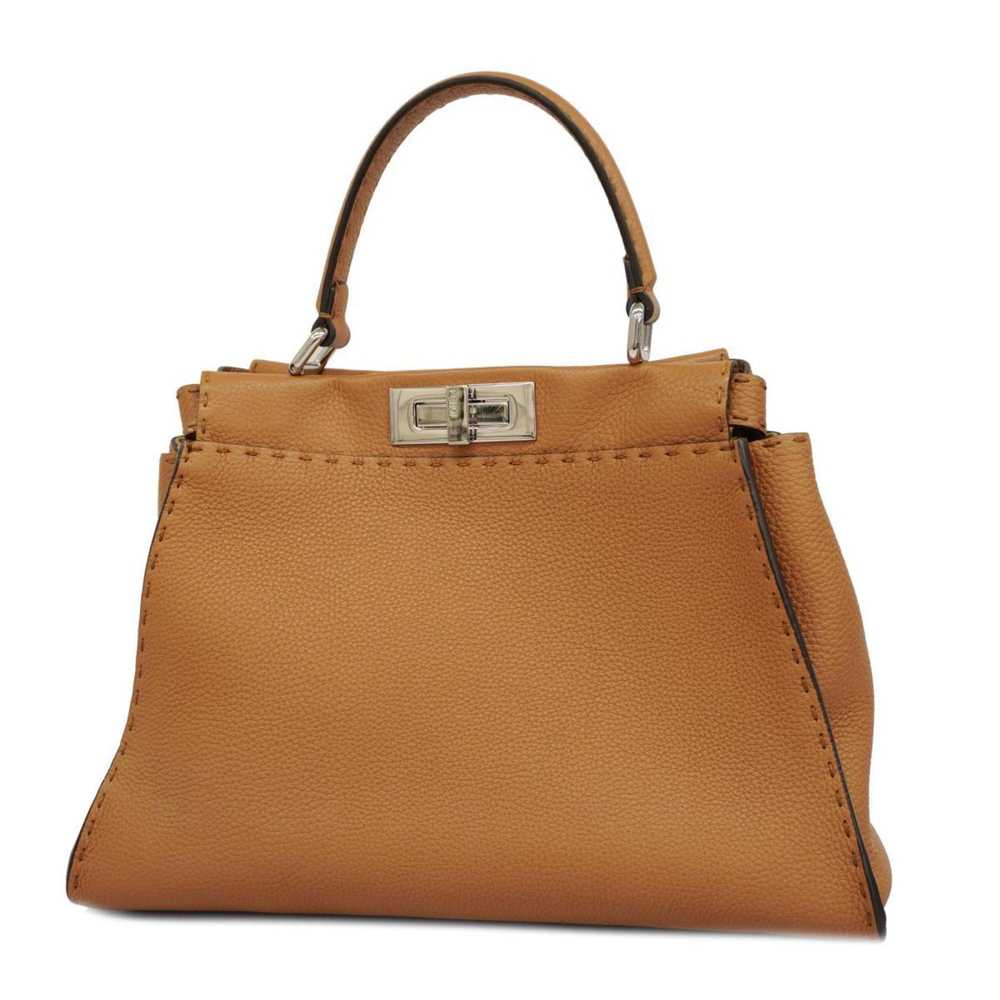 FENDI handbag Selleria Peekaboo leather brown lad… - image 1