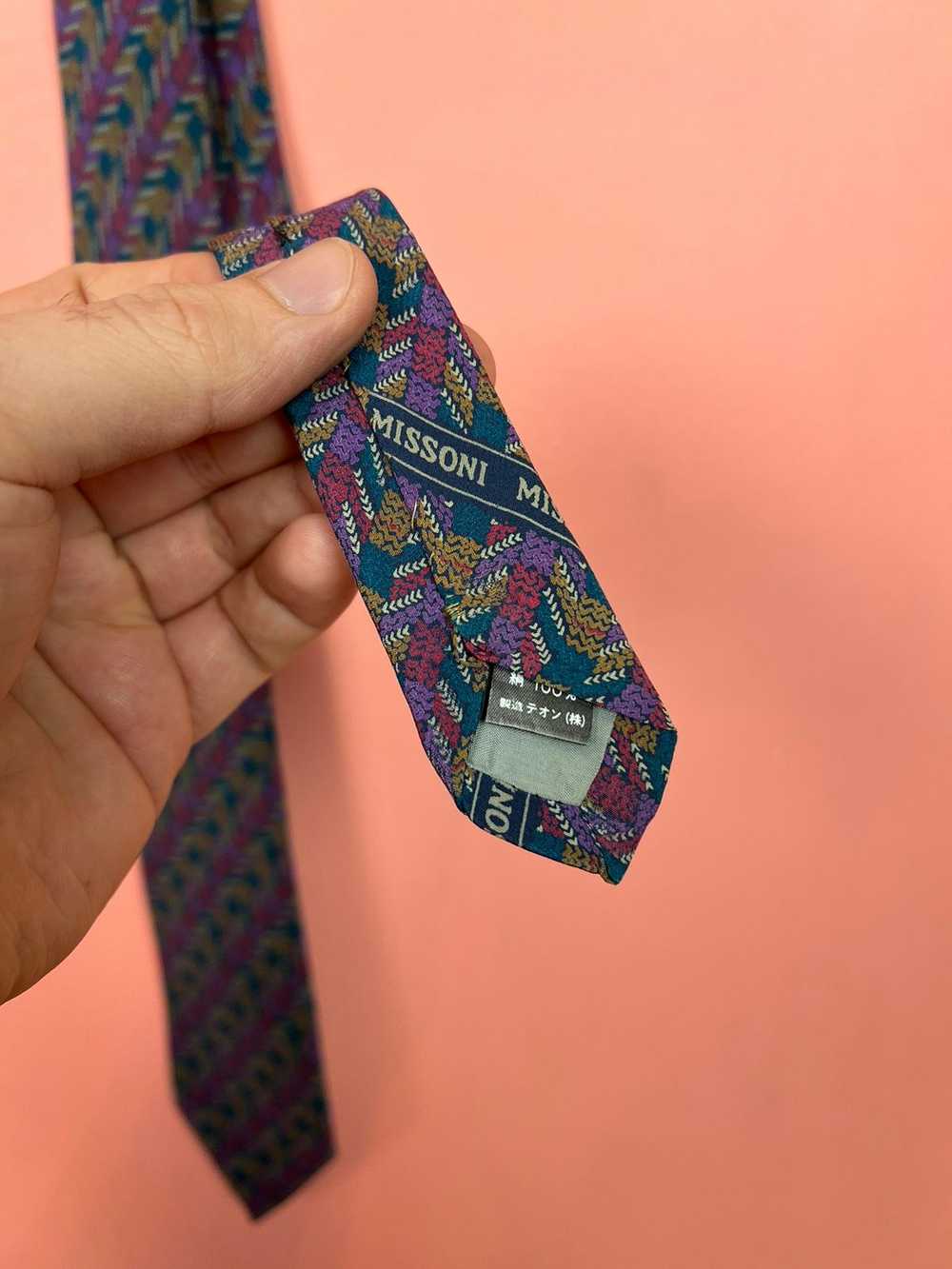 Missoni × Streetwear × Vintage Missoni tie silk i… - image 4