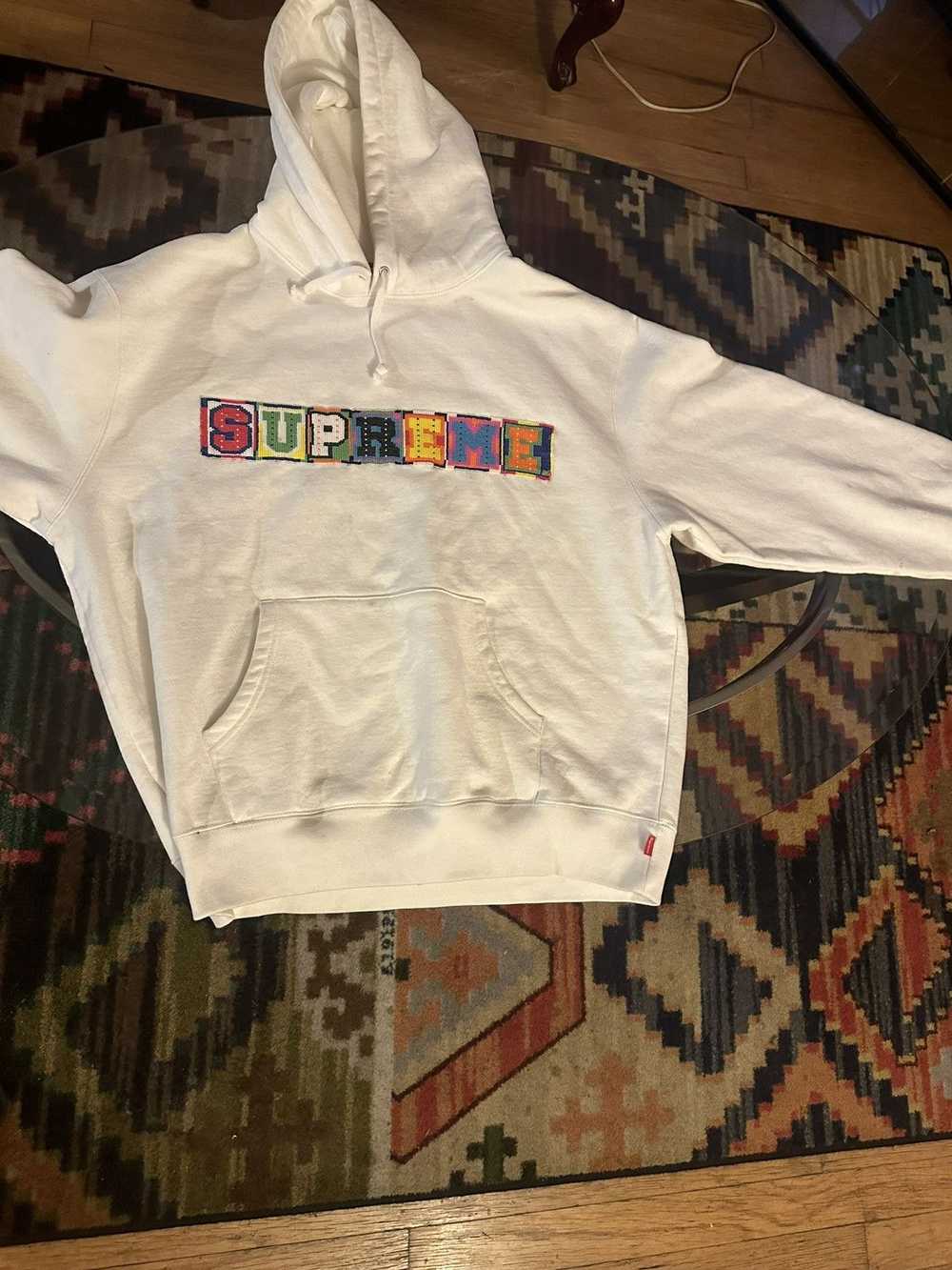 Supreme Supreme beaded hooded sweatshirt - image 1