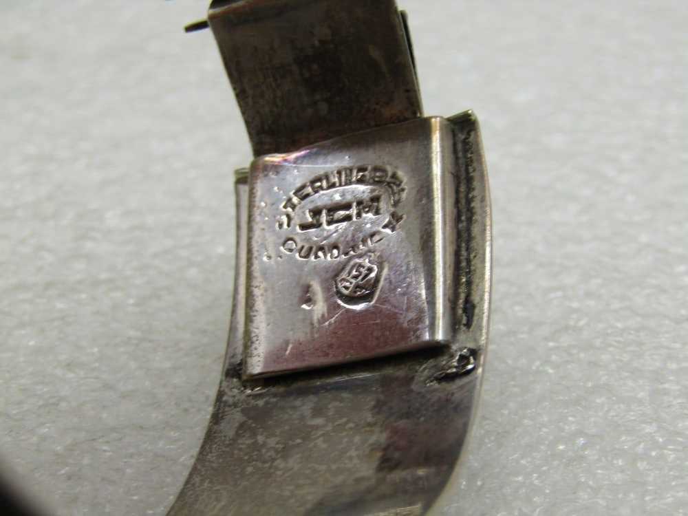 Vintage Sterling Mexican Pictorial Link Bracelet,… - image 8