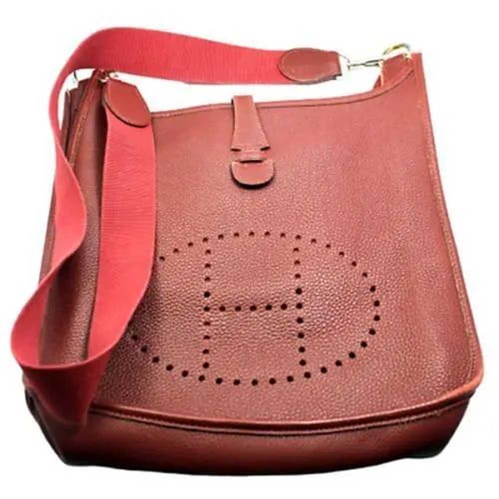 Authentic! Hermes Evelyne Brick Red Clemence Leat… - image 1