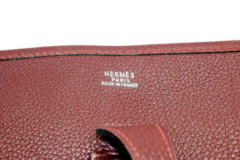 Authentic! Hermes Evelyne Brick Red Clemence Leat… - image 9