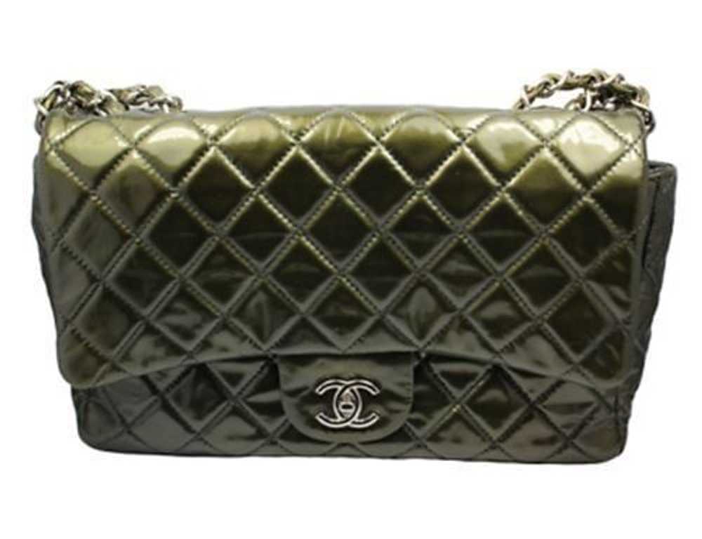 2008 Chanel Classic Jumbo Quilted Patent Leather … - image 3