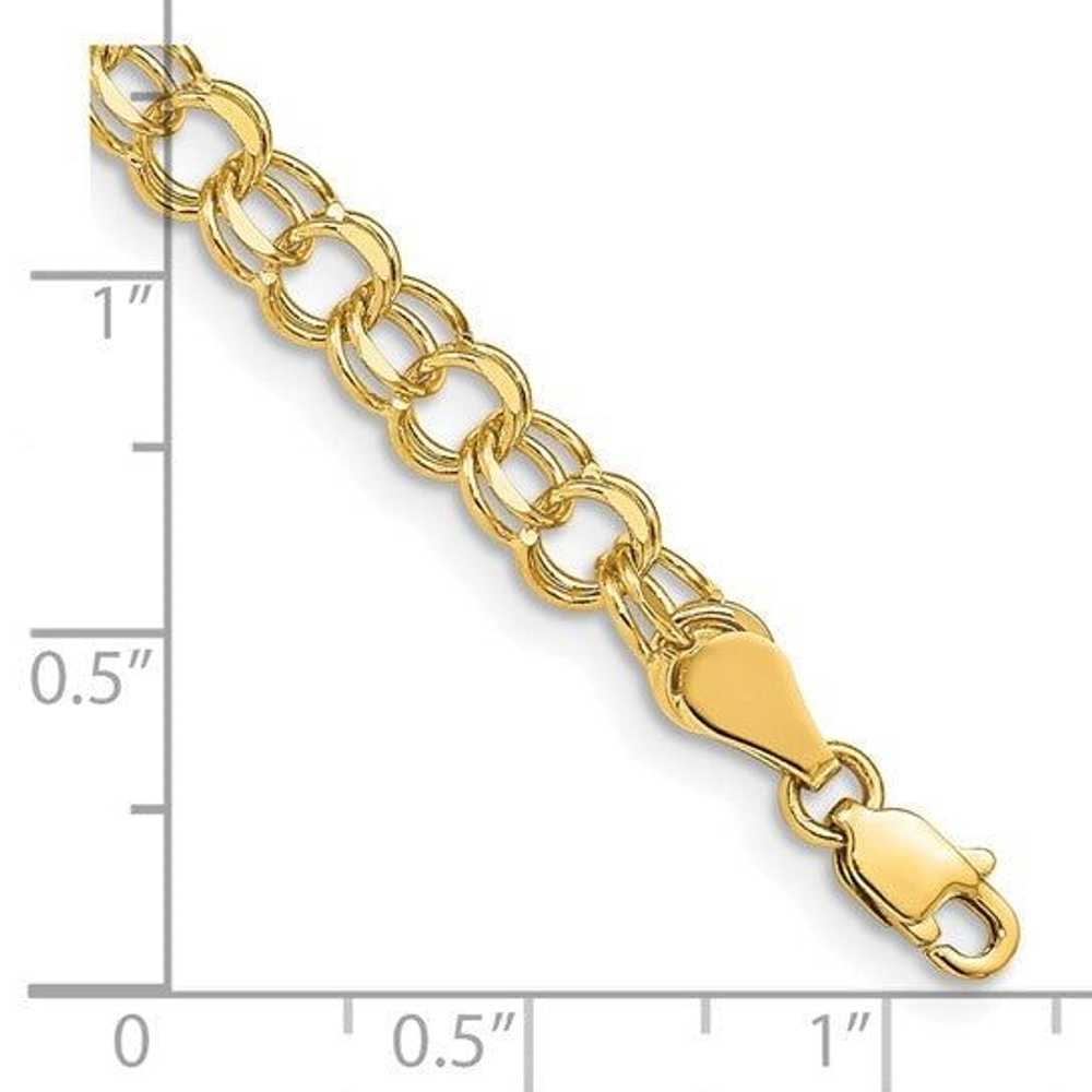 Brand New 14k Yellow Gold Polished Double Link Ch… - image 3
