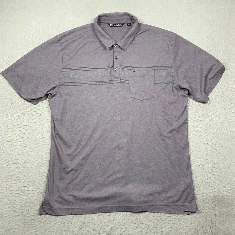Vintage Travis Mathew Polo Shirt Mens XL Purple S… - image 1