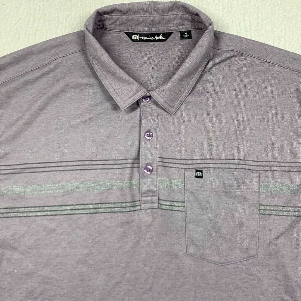 Vintage Travis Mathew Polo Shirt Mens XL Purple S… - image 2
