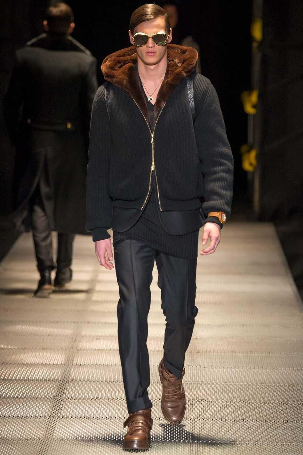 Fall 2015 look #14 NEW VERSACE BLACK WOOL and CAS… - image 8
