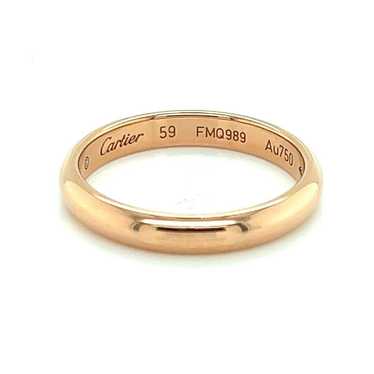 Cartier 18k Rose Gold 1895 Collection 3.5mm Band … - image 1