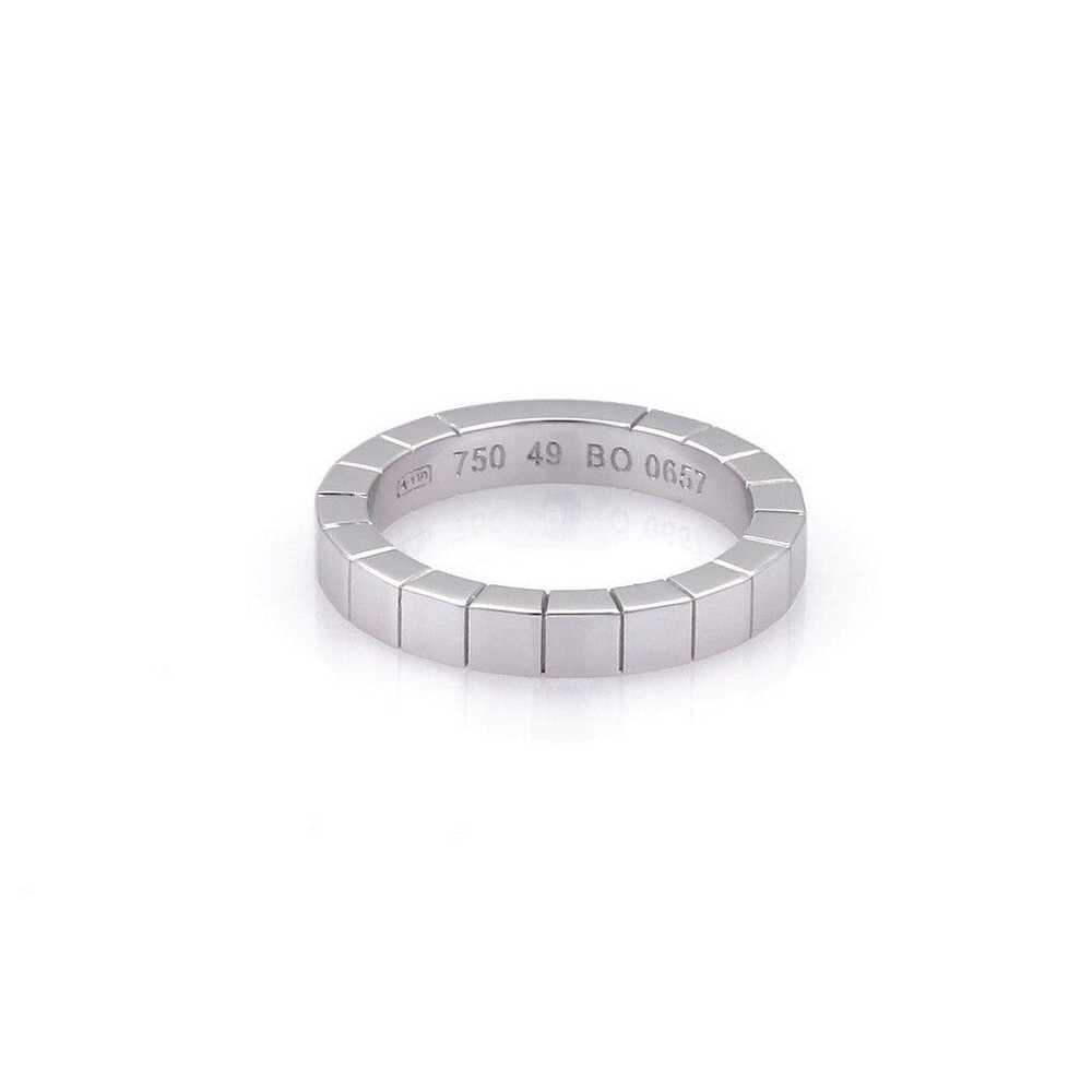 Cartier Lanieres 18k White Gold 3mm Band Ring Siz… - image 2