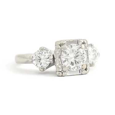 Vintage 1950's 1960's Diamond Engagement Ring 14K… - image 1