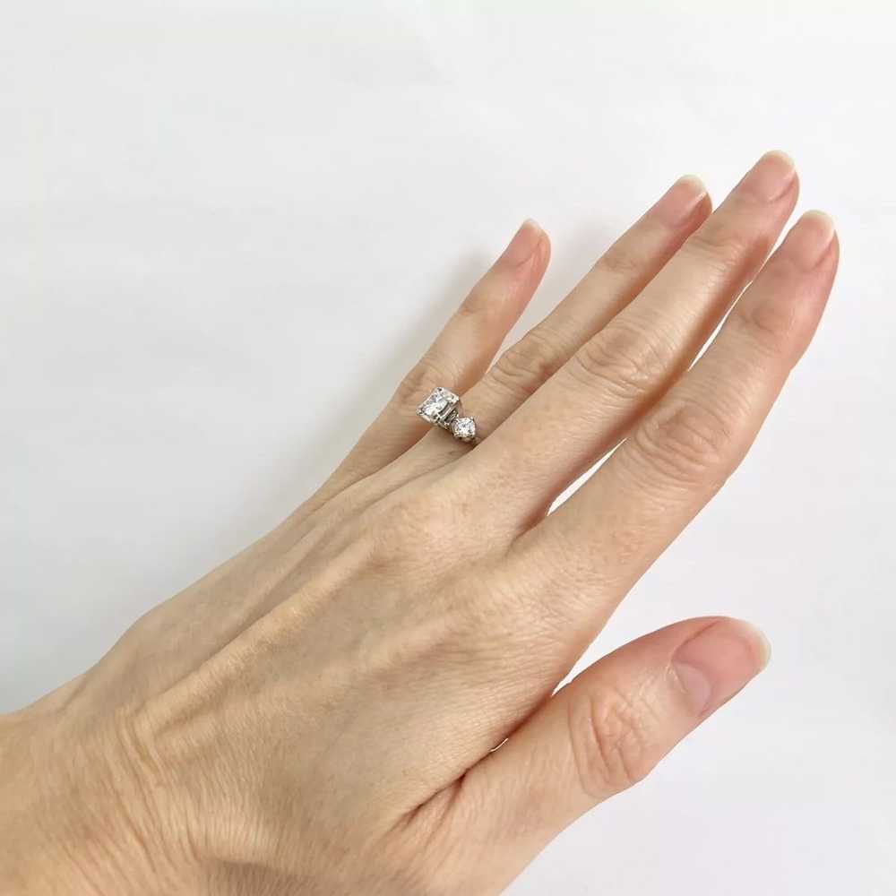 Vintage 1950's 1960's Diamond Engagement Ring 14K… - image 4
