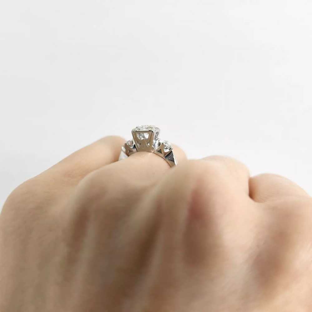 Vintage 1950's 1960's Diamond Engagement Ring 14K… - image 5