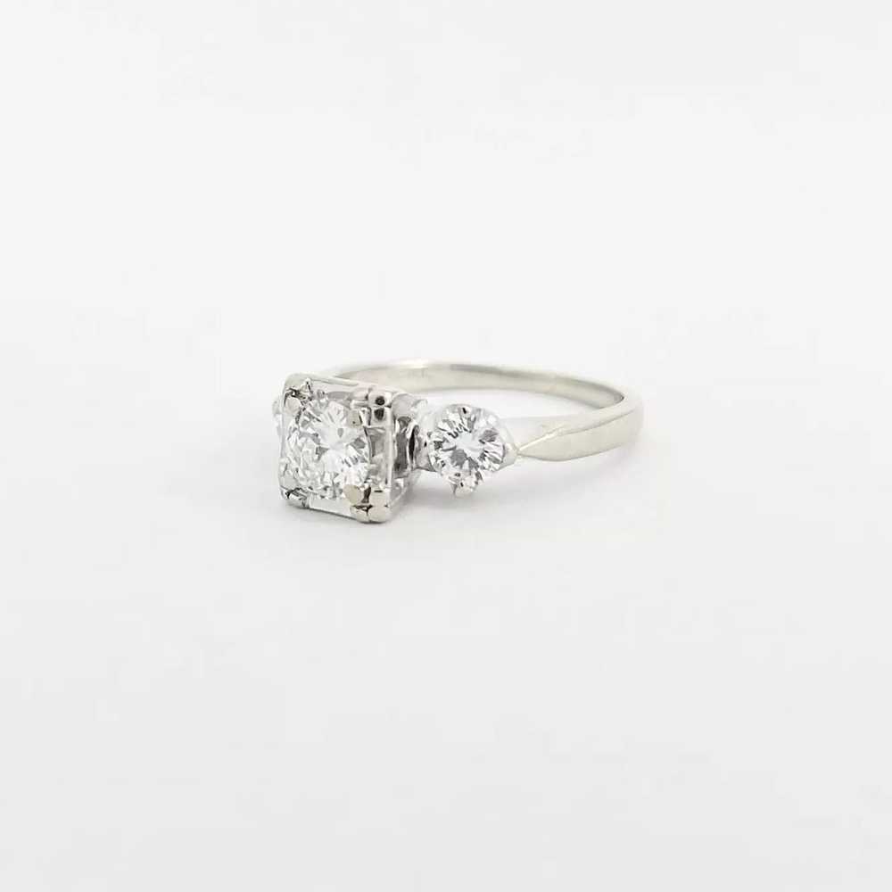 Vintage 1950's 1960's Diamond Engagement Ring 14K… - image 8