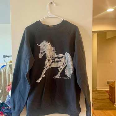 Vintage Unicorn Sweatshirt/ Sparkle & Glitter Unic