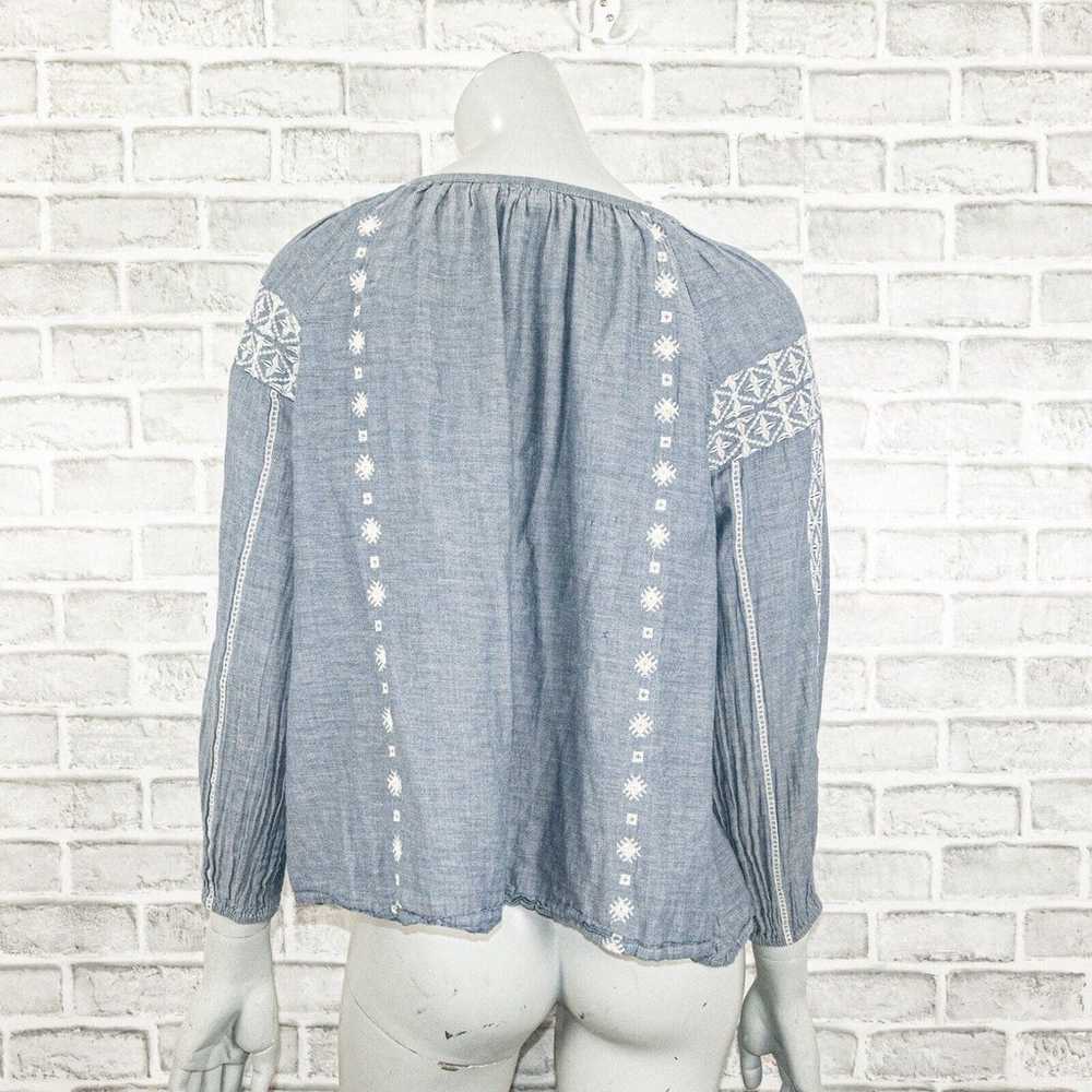 Roberta Roller Rabbit Women's Chambray Boho Blous… - image 4