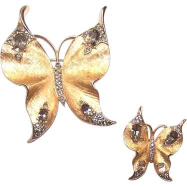 TRIFARI 'Alfred Philippe' Gold and Diamante Large 