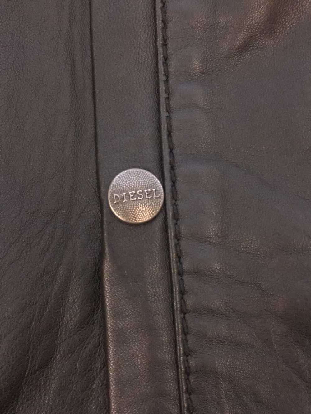 Men's Diesel Leather Jacket Blouson/S/Sheep Leath… - image 8