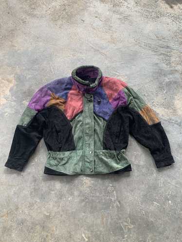 Designer × Leather Jacket × Very Rare Vintage Mult