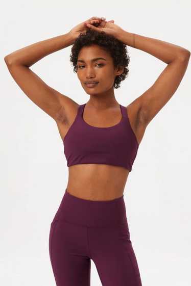 Girlfriend Collective Plum Lou V-Back Bra