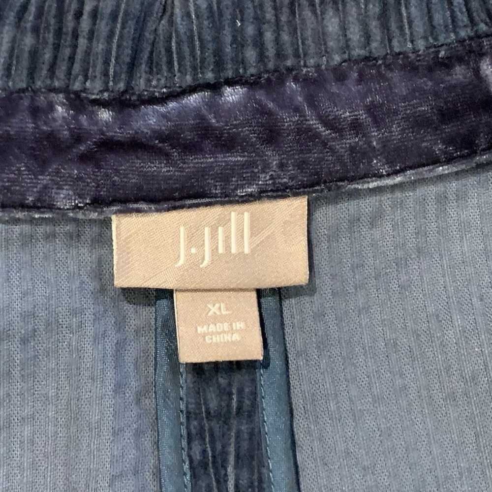 J. Jill Wide Wale Corduroy Jacket With Velvet Tri… - image 10
