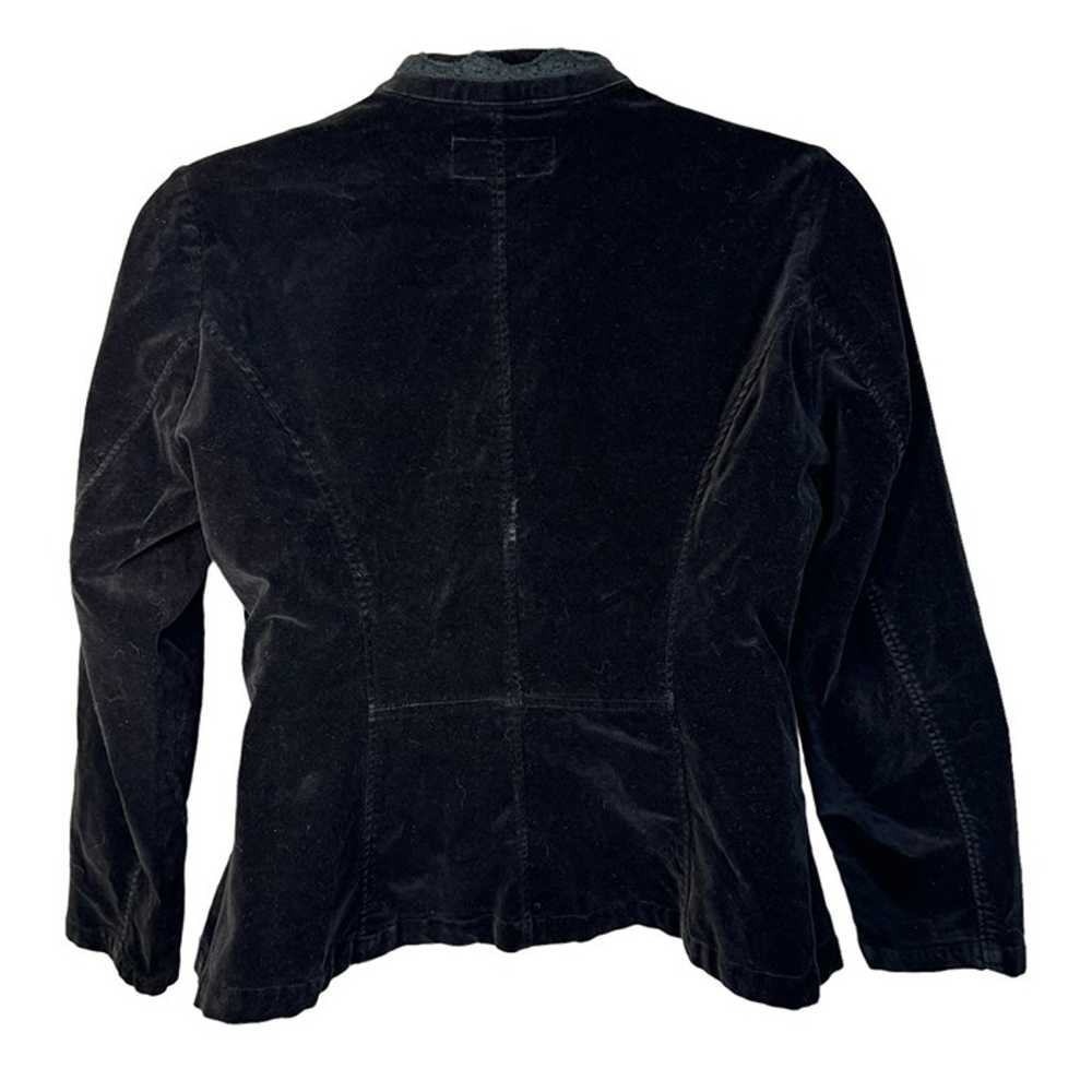 Tripp NYC Military Black Velvet Studded Jacket Co… - image 7