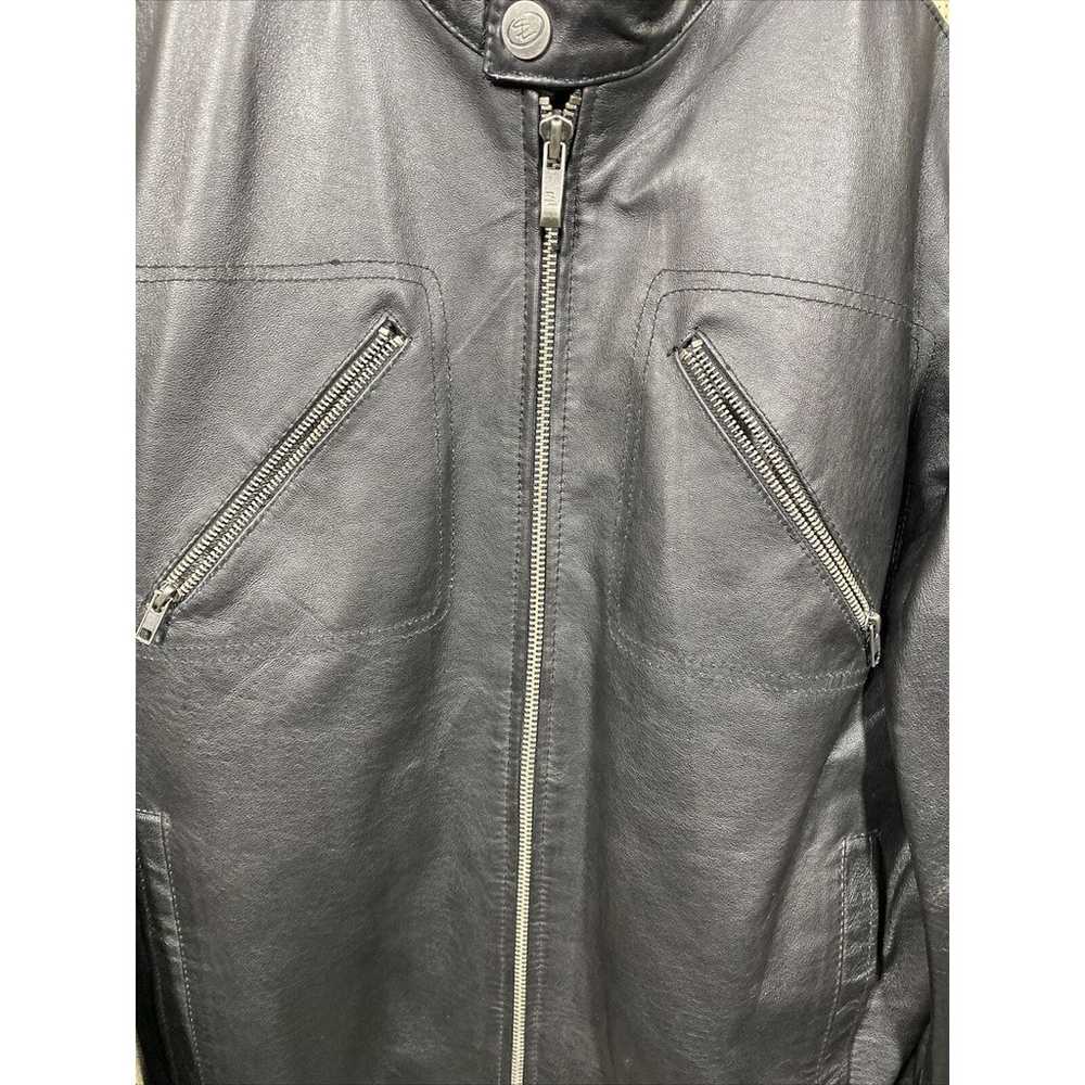 Street Legal Moto Leather Jacket With Orange/Beig… - image 4