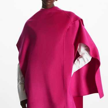 COS Vibrant Pink Wool-Blend Cape
