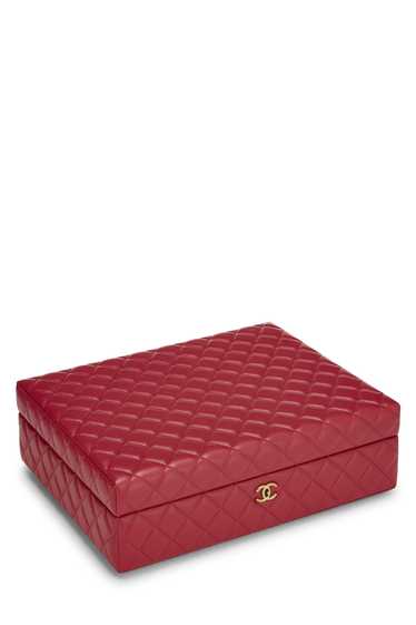 Red Quilted Lambskin Success Story Box
