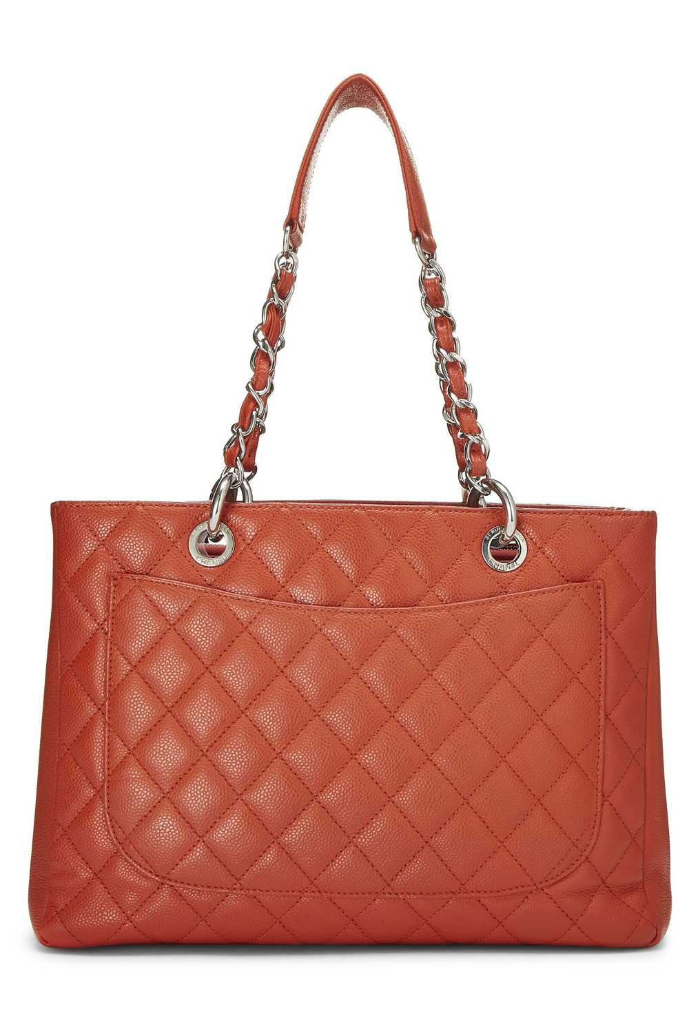 Orange Quilted Caviar Grand Shopping Tote (GST) - image 4