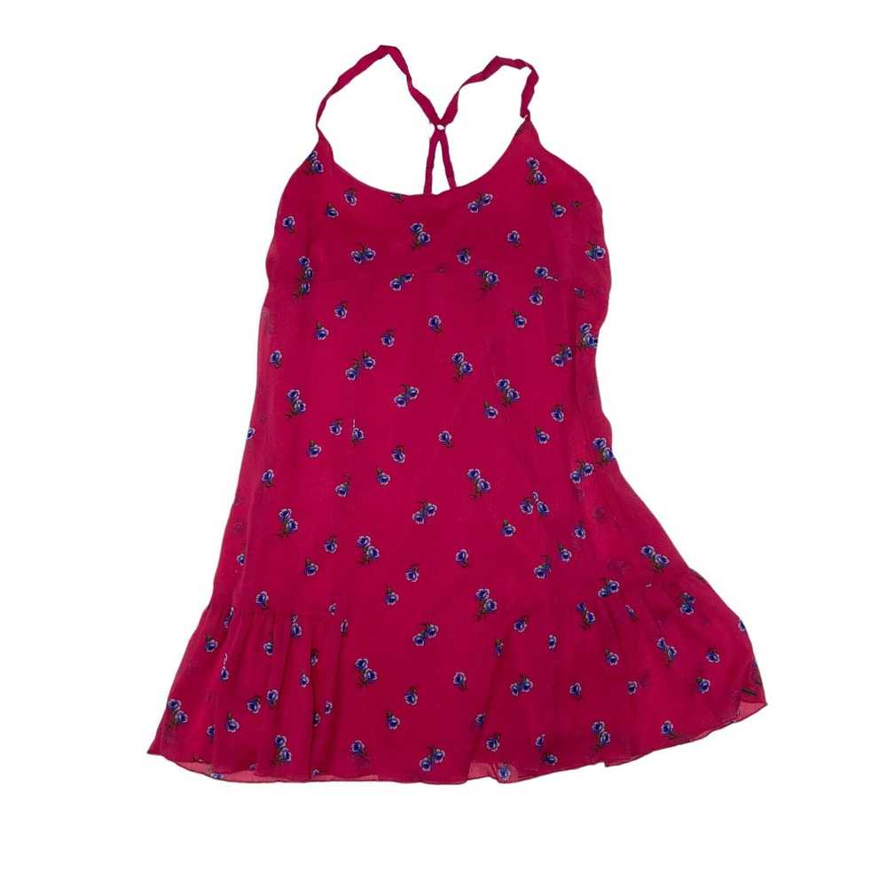 Abercrombie and Fitch Criss Cross Pink Floral Flo… - image 1