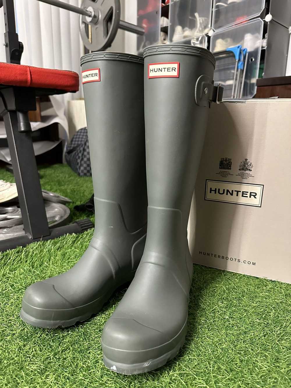 Hunter Original Tall Hunter Rubber Boots, Grey - image 1