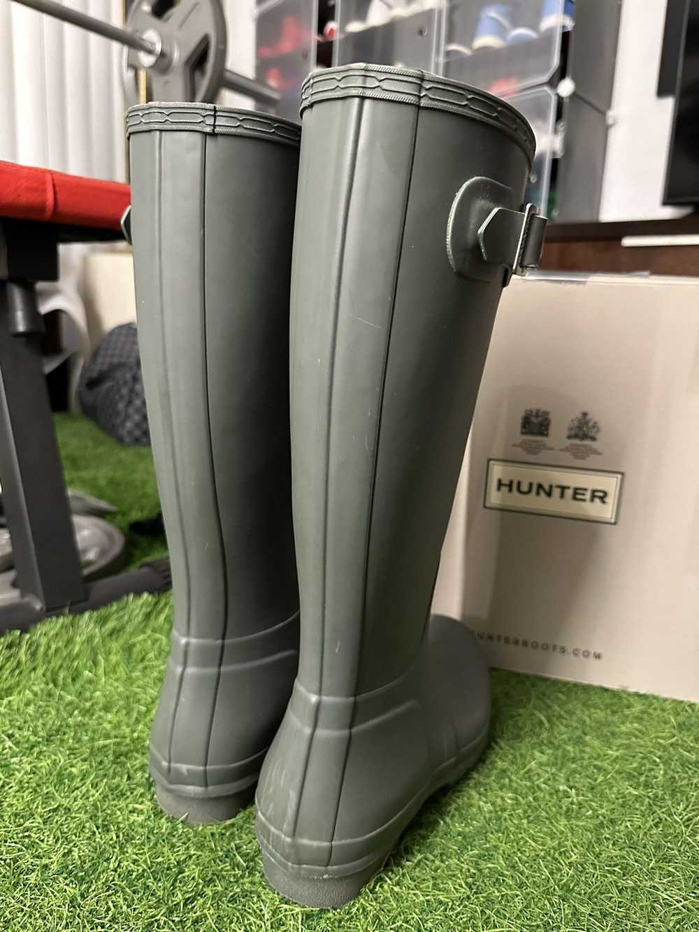 Hunter Original Tall Hunter Rubber Boots, Grey - image 2