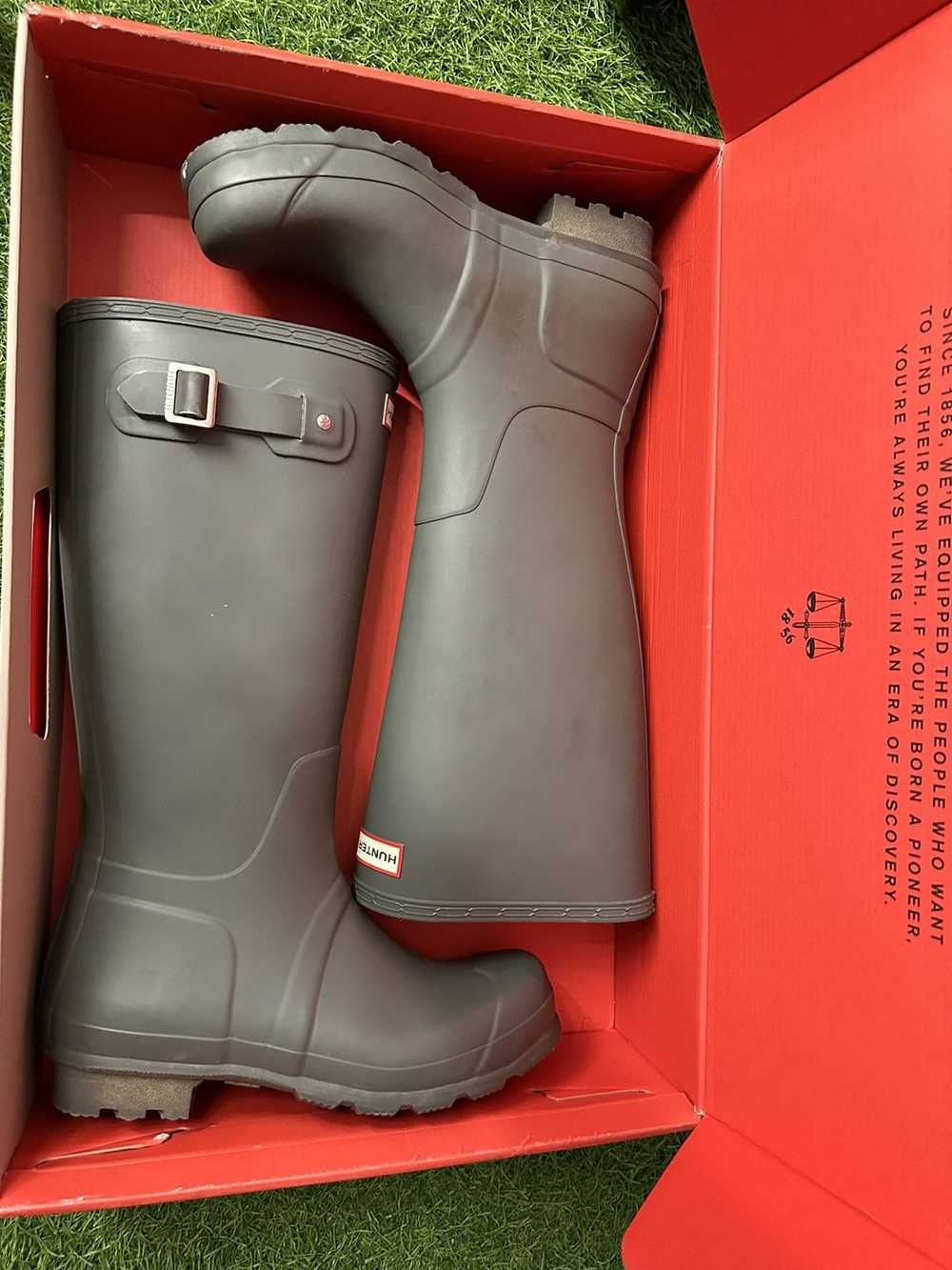 Hunter Original Tall Hunter Rubber Boots, Grey - image 6