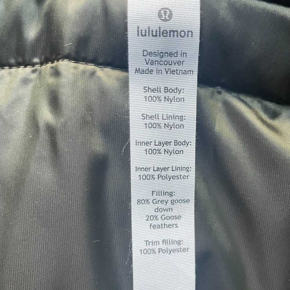 NWOT Lululemon Grey Goose Down Feather Parka Jack… - image 7