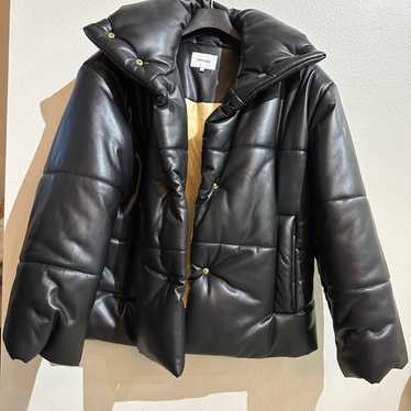 Nanushka black puffer jacket