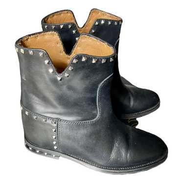 Via Roma xv Leather biker boots - image 1