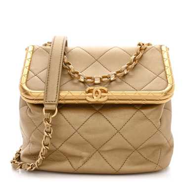 CHANEL Metallic Lambskin Quilted Small My Crush Ba
