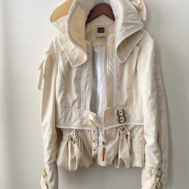 Christian Dior Beige hooded Jacket Size US 8 - image 1