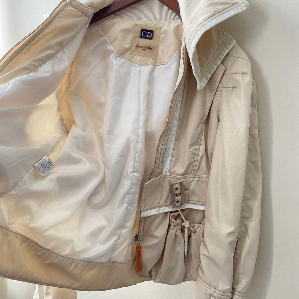 Christian Dior Beige hooded Jacket Size US 8 - image 7