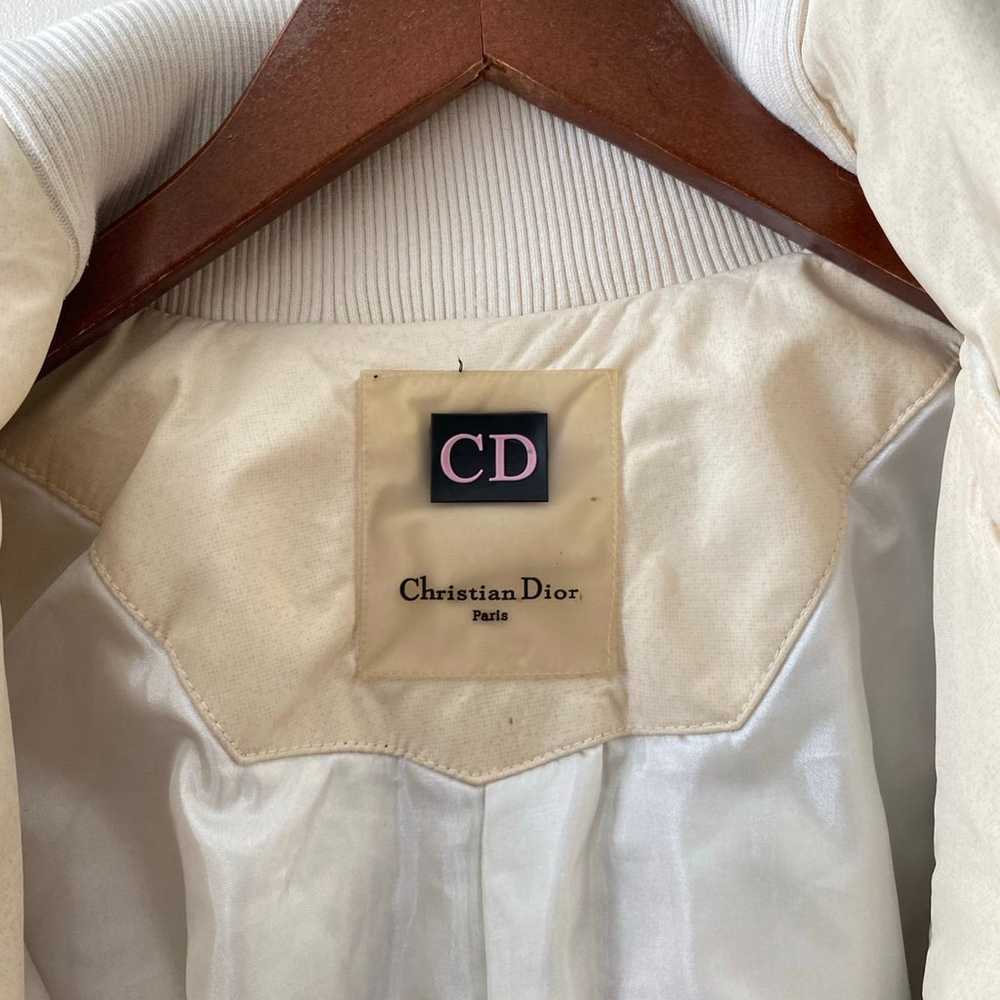 Christian Dior Beige hooded Jacket Size US 8 - image 8