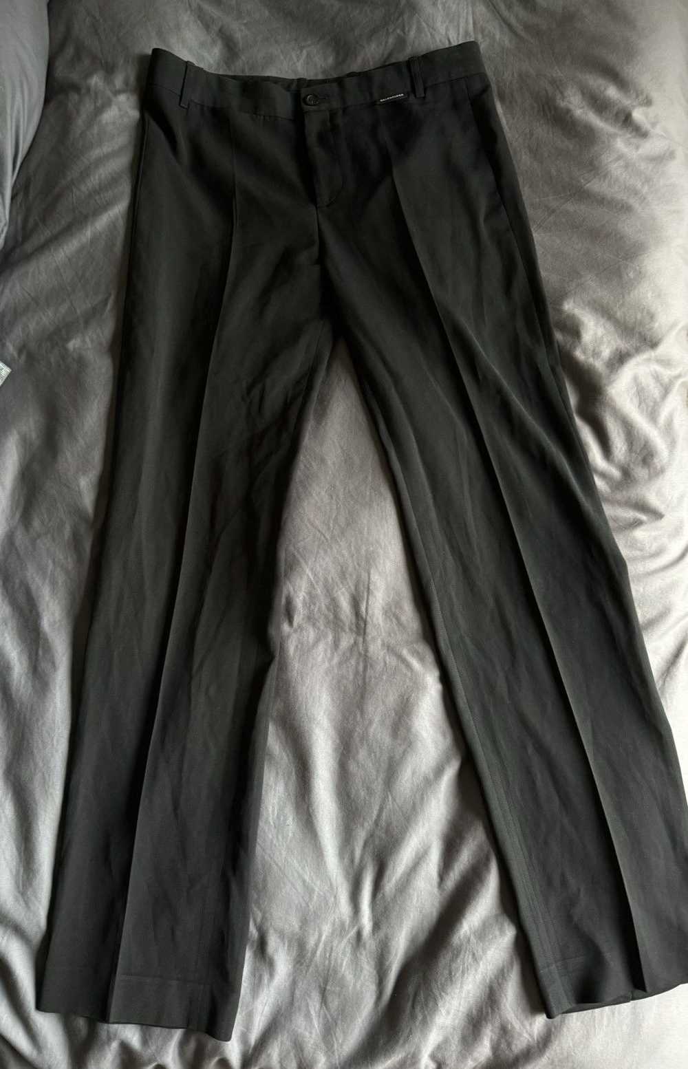 Balenciaga Black Balenciaga Dress Pants - image 1