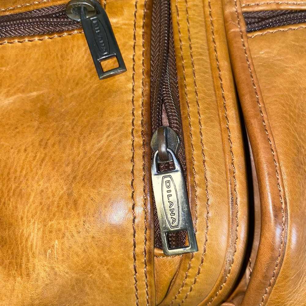 Dilana Dorado Vintage Leather Top Handle Briefcas… - image 12